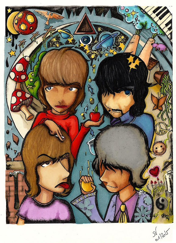Pink floyd - Psychedelic Adult Coloring Pages