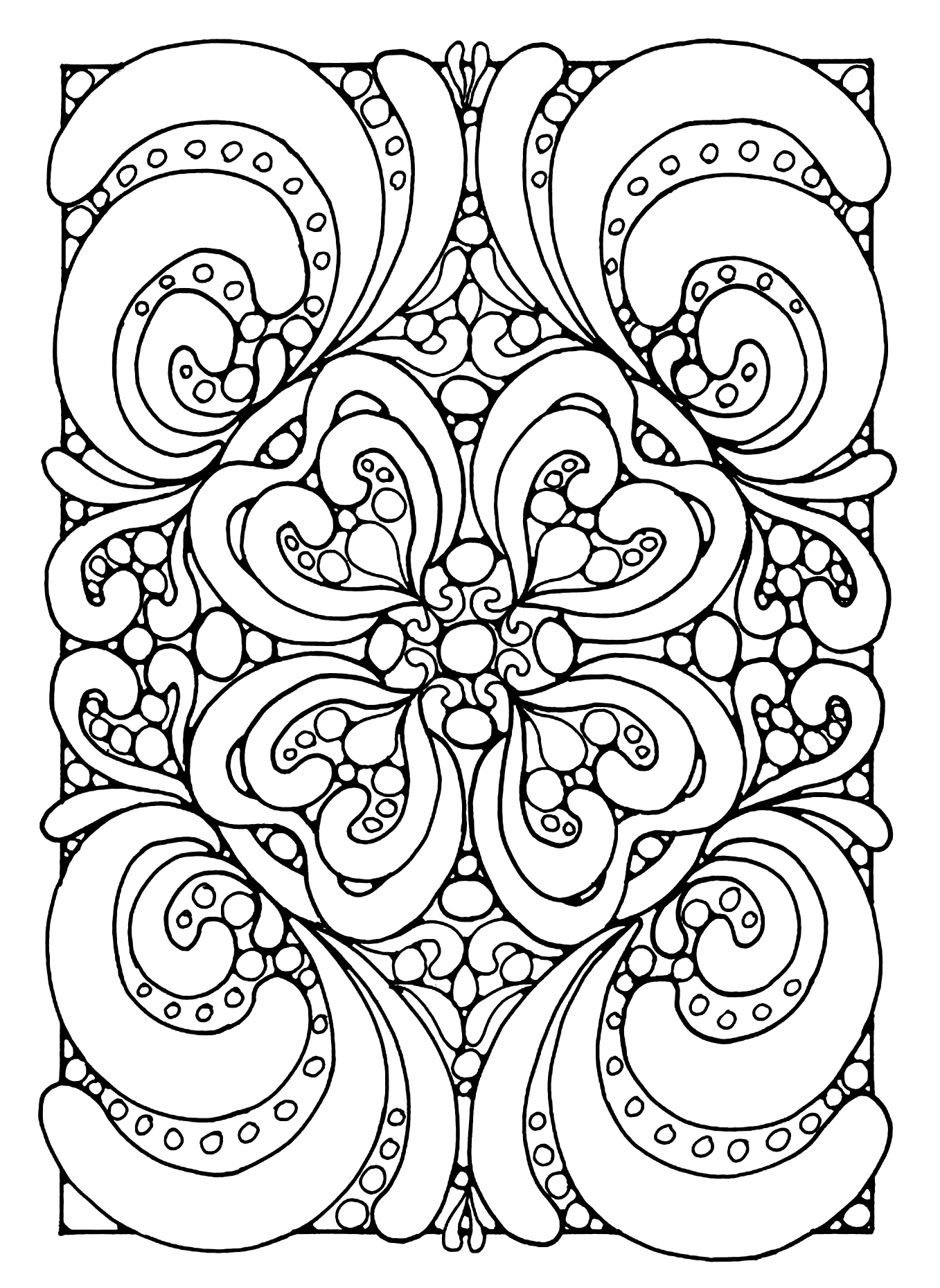 Abstract zen - Anti stress Adult Coloring Pages - Page 2/