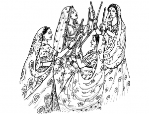 coloring-adult-indian-woman-tradition-sail