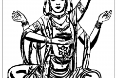 coloring-page-india-shiva-thick-lines