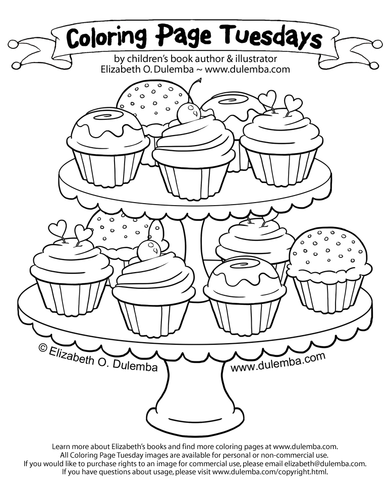 Cupcakes 125 - Cupcakes Adult Coloring Pages