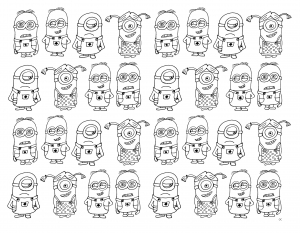 coloring-very-numerous-minions