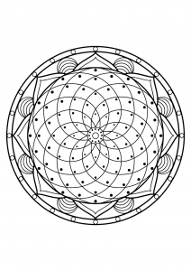 Mandala from free coloring books for adults - 20