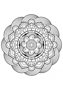 Mandala from free coloring books for adults - 5