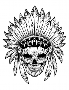 coloring-tattoo-indian-chief-skull