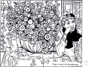 Edgar Degas - Femme aux chrysanthèmes