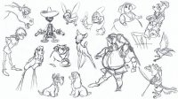 Croquis de divers personnages Disney (2)