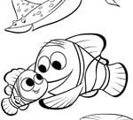 Pagine Alla ricerca di Nemo da Colorare per bambini