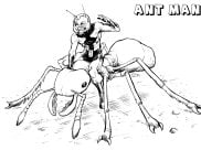 Pagine Ant-Man da Colorare per bambini
