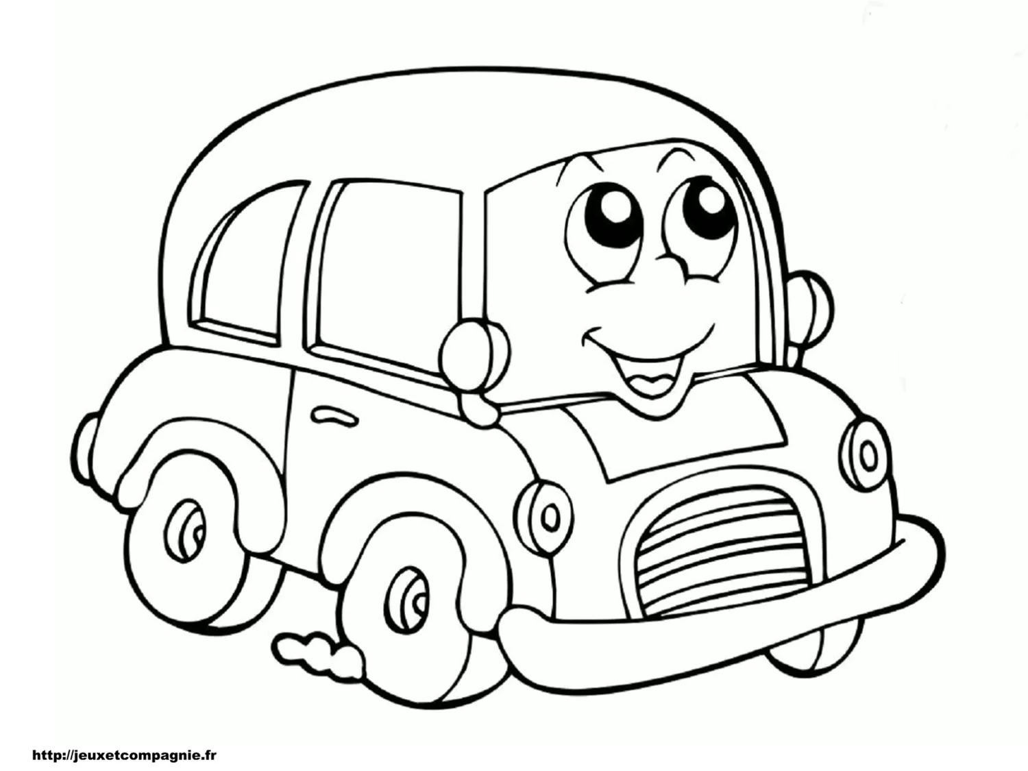 Colorazione di auto da colorare per bambini