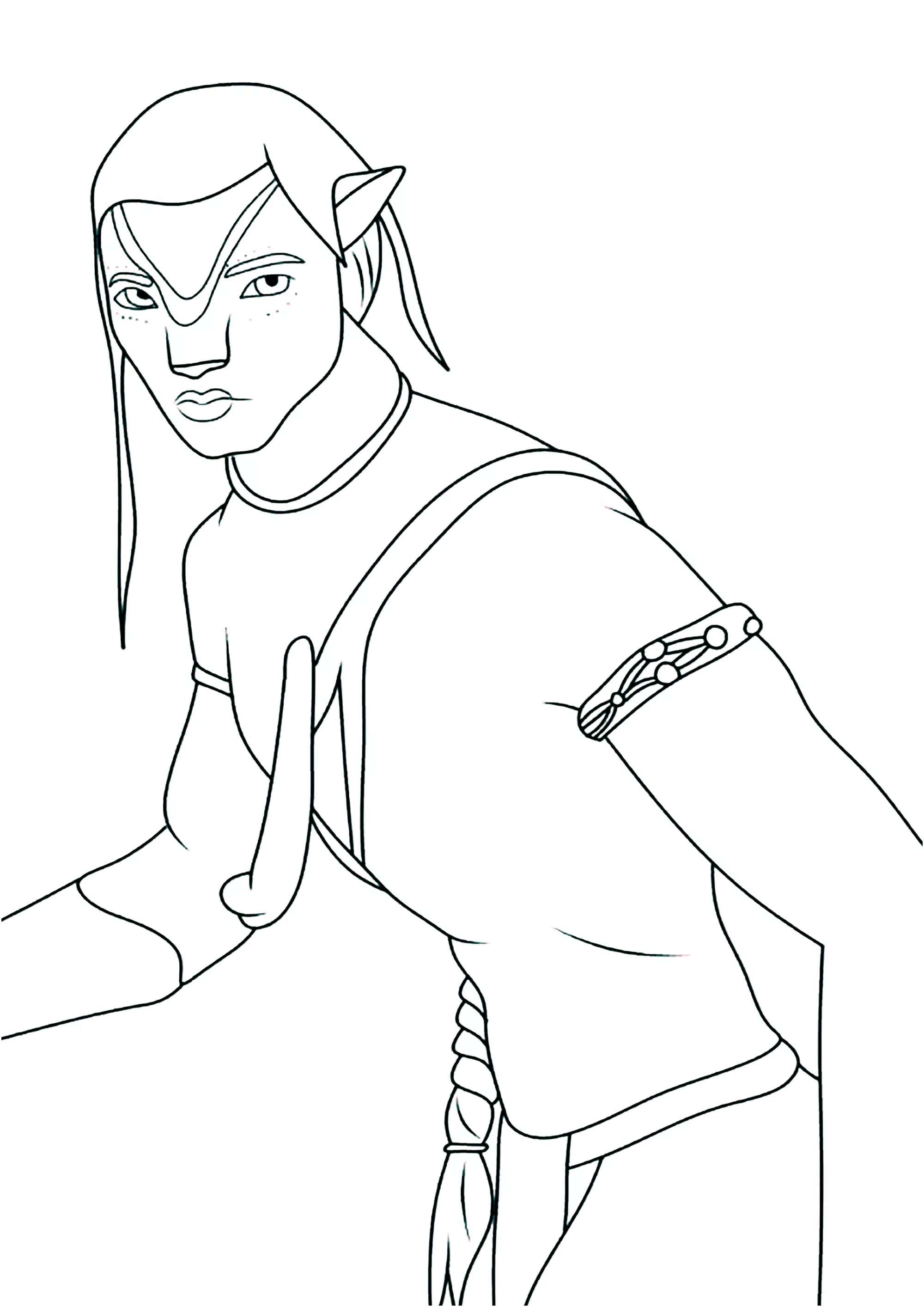 Jake Sully (Pagina Avatar da Colorare per bambini)