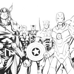 Pagine Avengers da Colorare per bambini