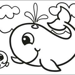 Pagine Balene da Colorare per bambini