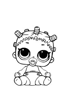 Pagina Bambole LOL Surprise da Colorare per bambini : Carino bambino LOL