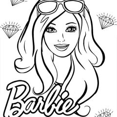 Pagine Barbie da Colorare per bambini