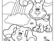 Pagine Blues Clues da Colorare per bambini