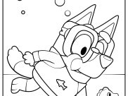 Pagine Bluey da Colorare per bambini
