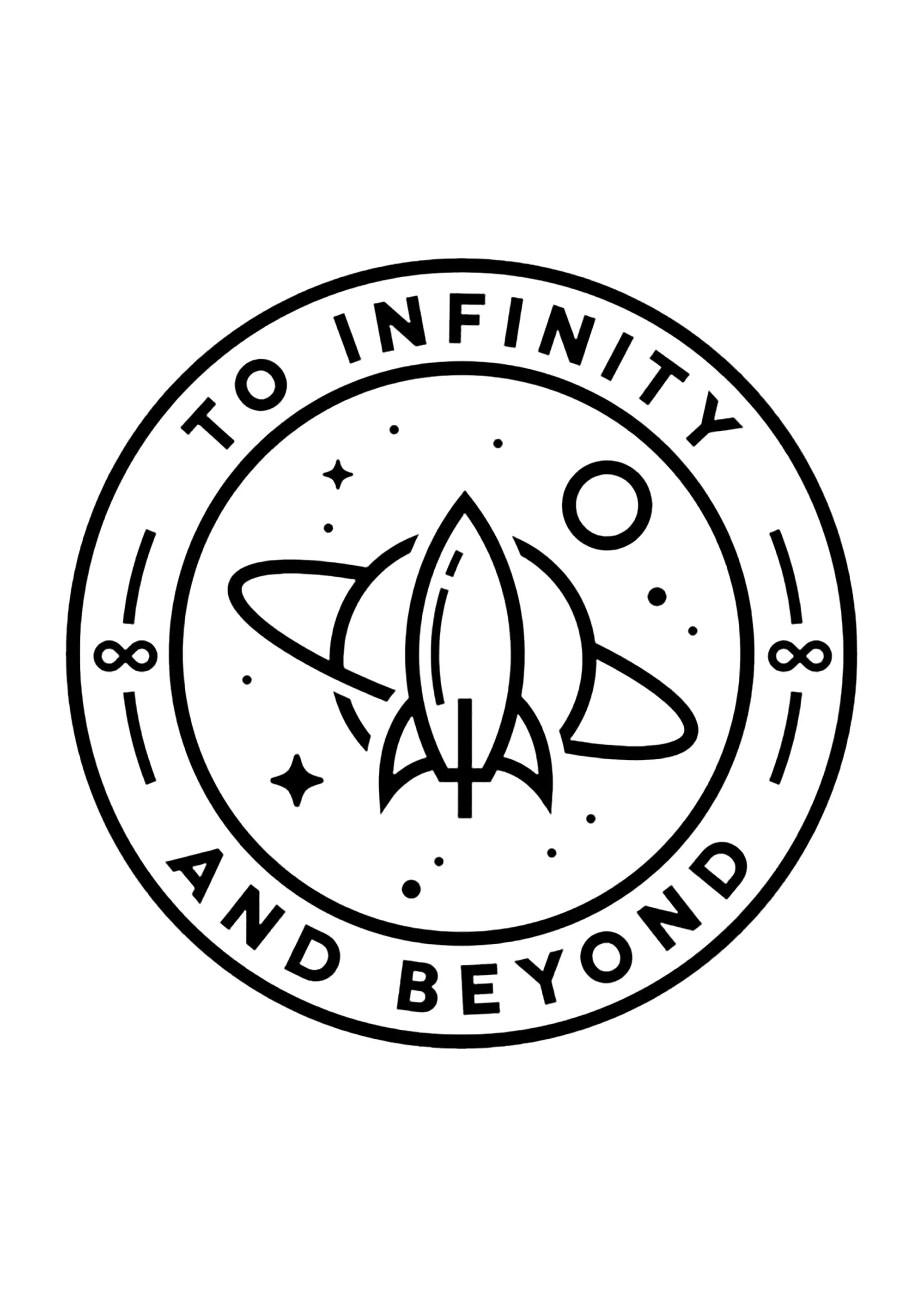 Logo Fulmine Saetta (Pagina Buzz Lightyear da Colorare per bambini)