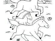 Pagine Cavalli da Colorare per bambini