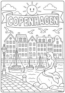 Copenaghen - La Sirenetta sul bordo del porto