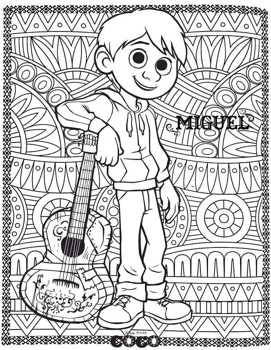 Immagine di Coco da stampare e colorare