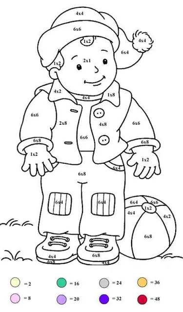 Pagina da colorare per bambini con Coloriaggi Magici gratis da scaricare
