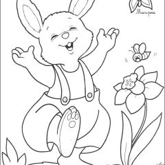 Pagine Coniglio da Colorare per bambini