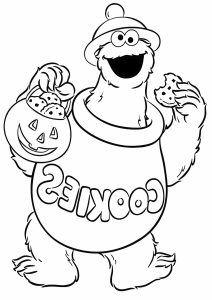 Cookie Monster : Disegni da colorare gratuiti di cookie-monster per bambini