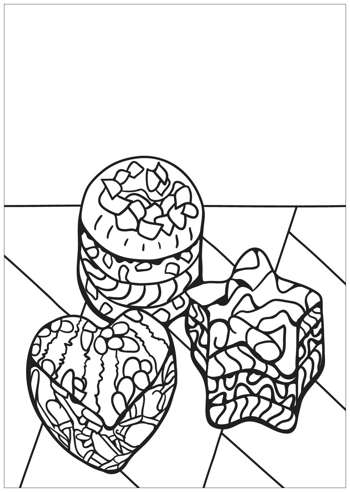 Cupcake-9 (Pagina Cupcakes e Dolci da Colorare) Cupcake-9 (Pagina Cupcakes e Dolci da Colorare per bambini)