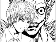 Pagine Death Note da Colorare per bambini
