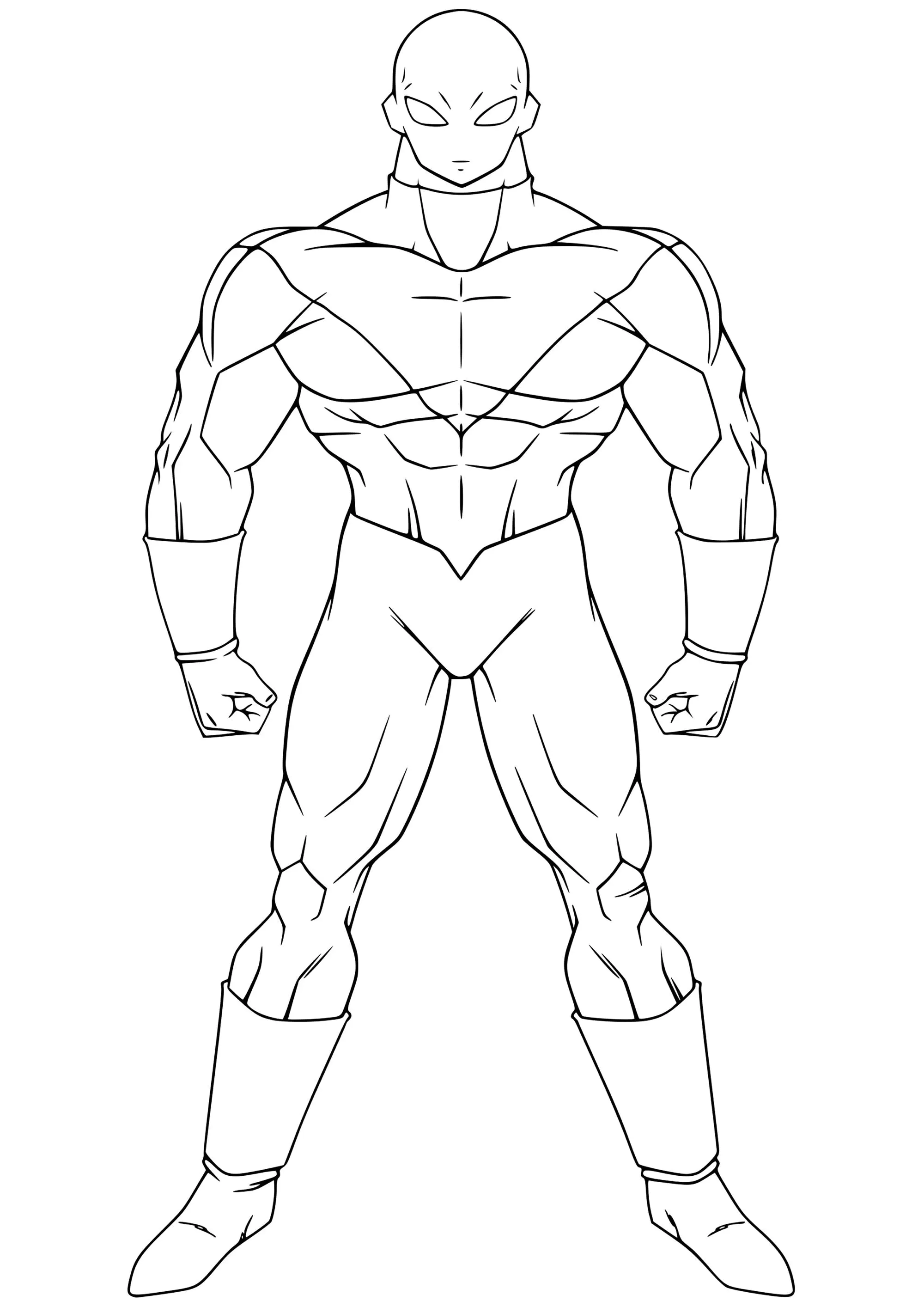 Jiren (Pagina Dragon Ball da Colorare per bambini)