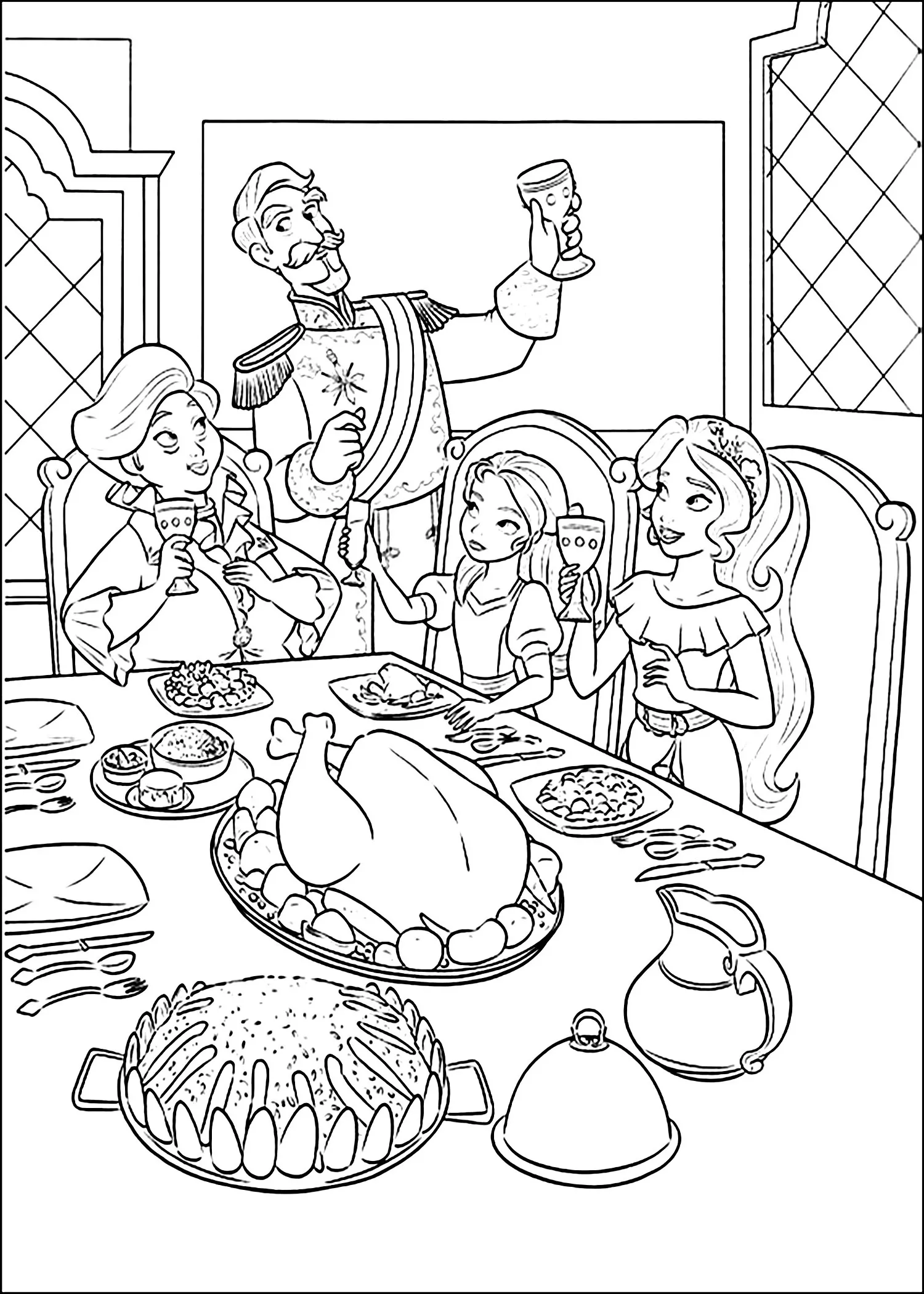 Disegni da colorare di Elena Avalor stampabili per bambini