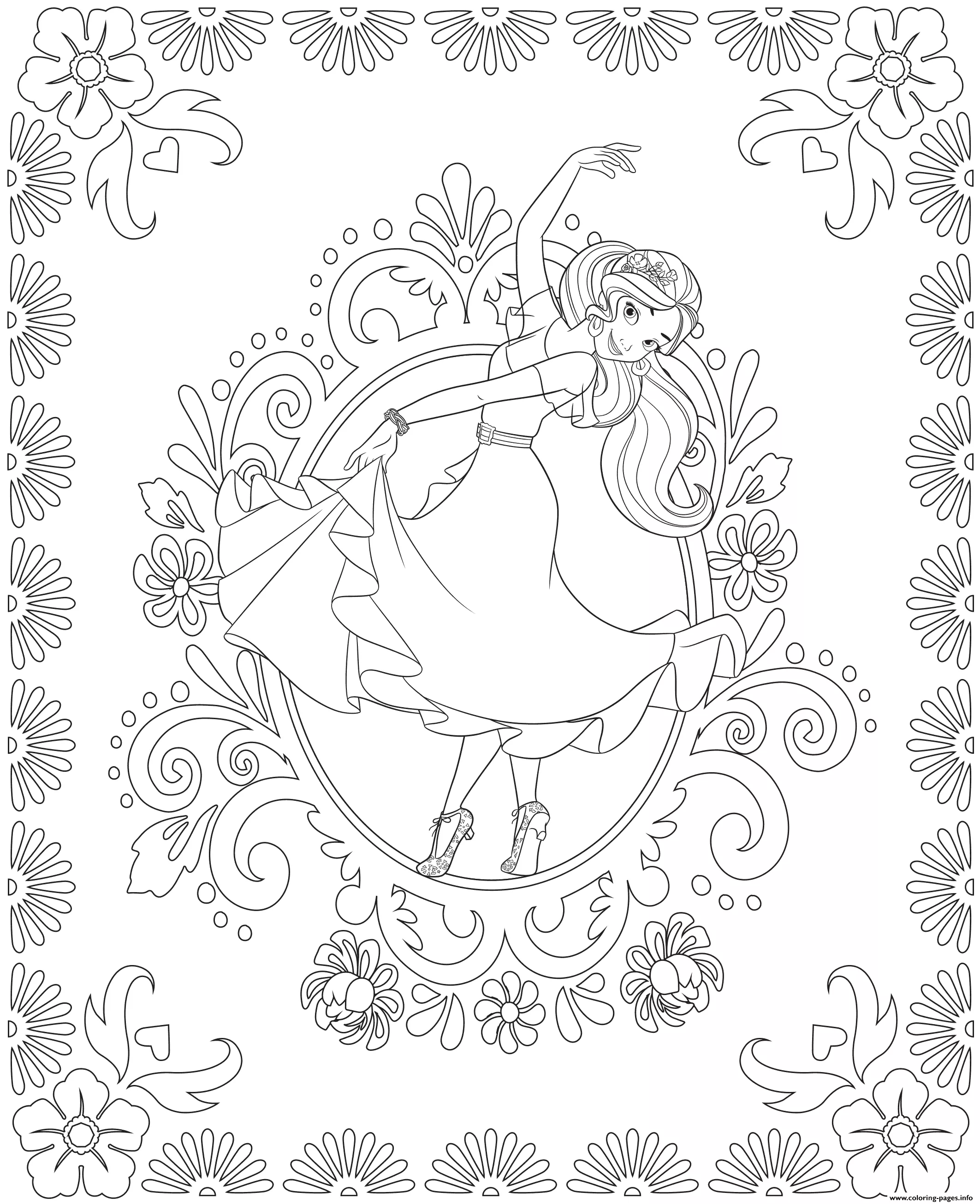 Elena Avalor disegni da colorare per bambini