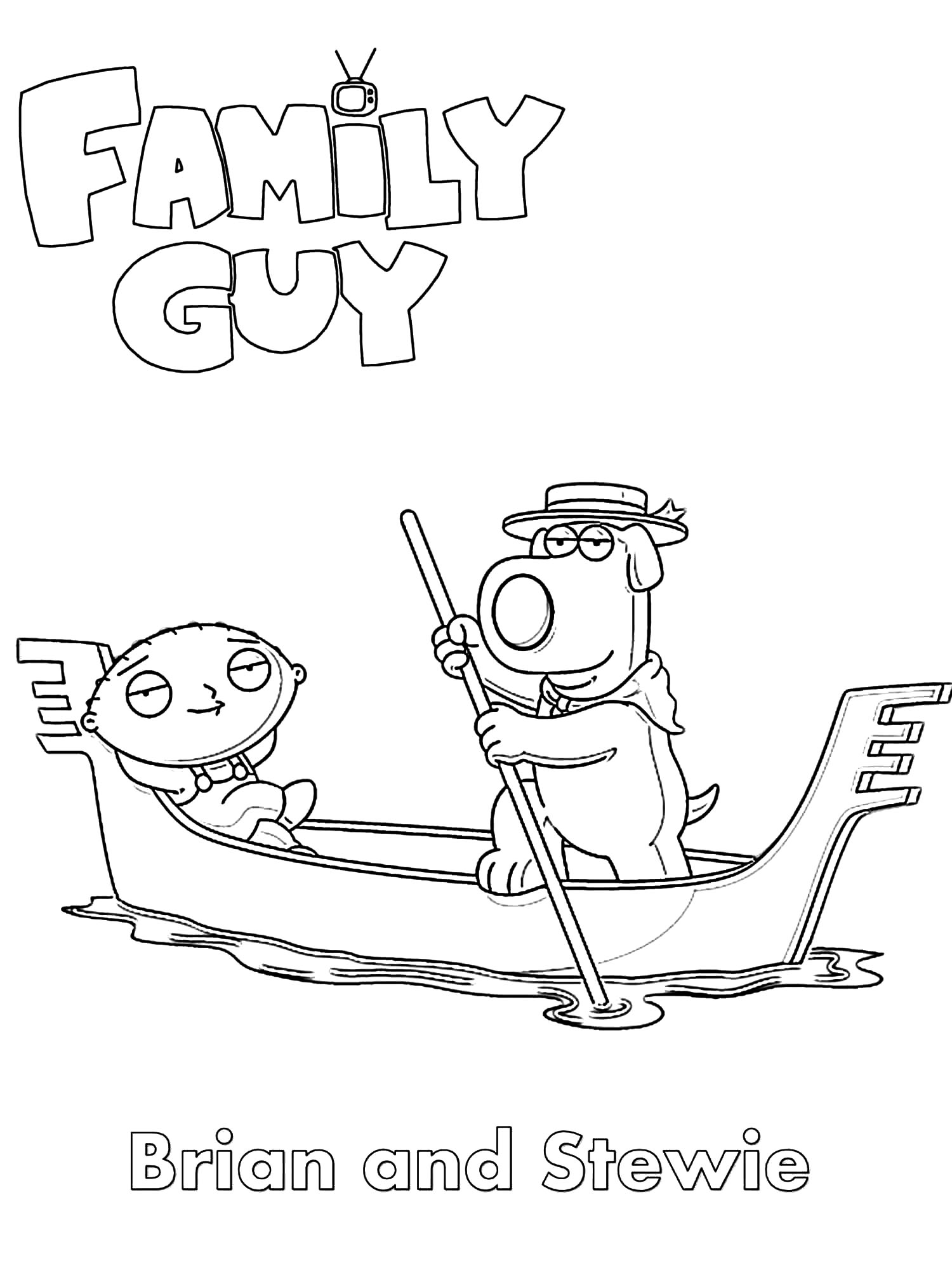 Family Guy : Disegni da colorare di family-guy da scaricare Family Guy : Disegni da colorare di family-guy da scaricare