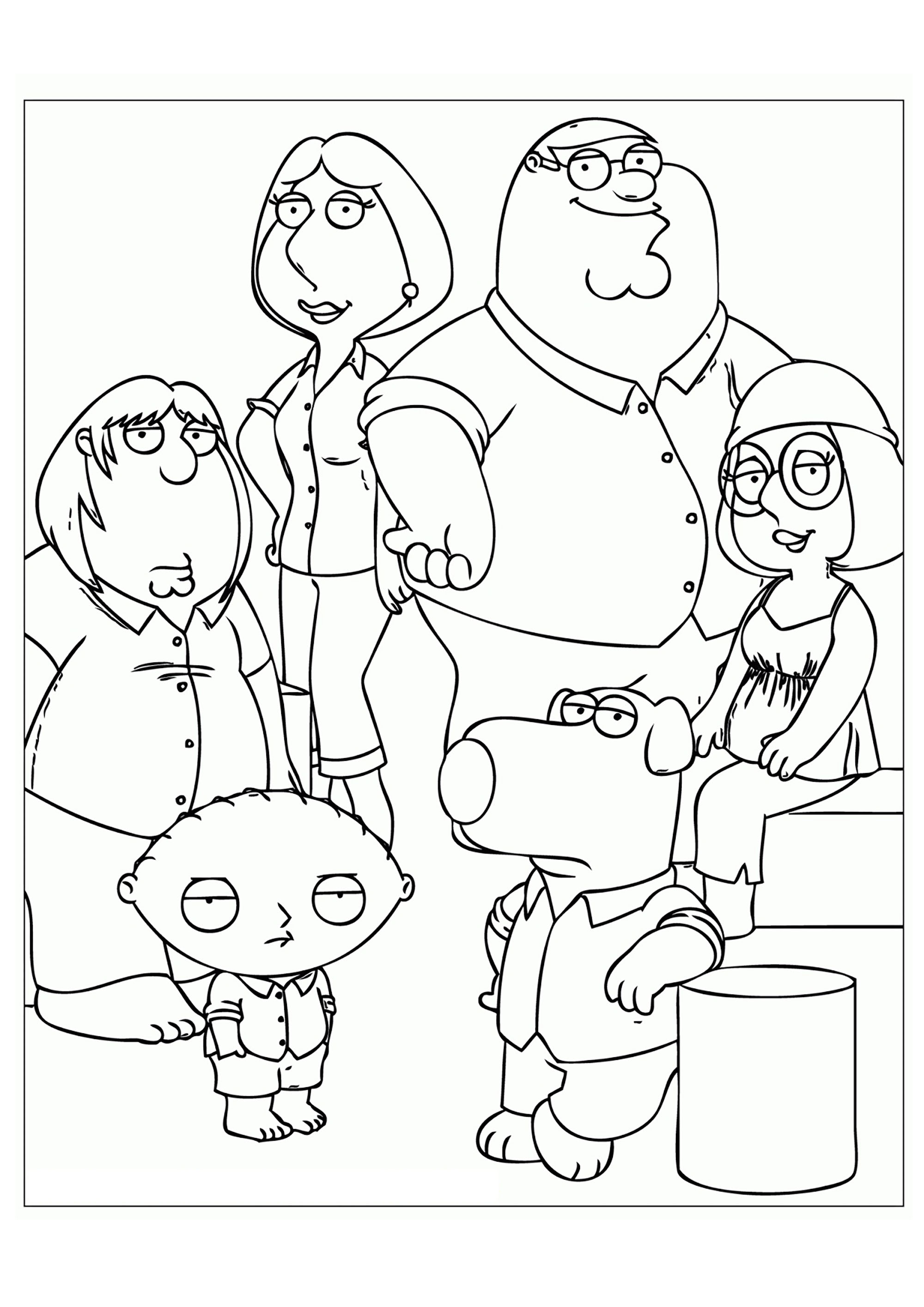Family Guy : Disegni da colorare di family-guy per bambini Family Guy : Disegni da colorare di family-guy per bambini
