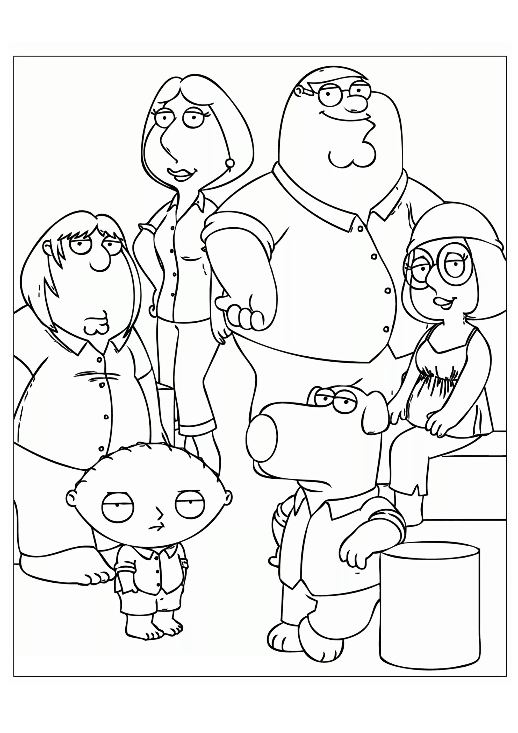 Disegni da colorare di family-guy per bambini (Family Guy)