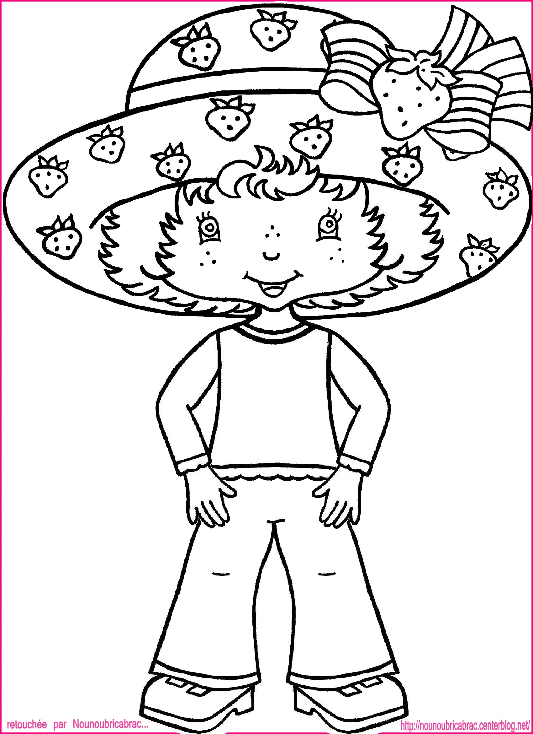 Disegno da colorare di Fragolina Dolcecuore per bambini