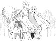 Pagine Frozen 2 da Colorare per bambini