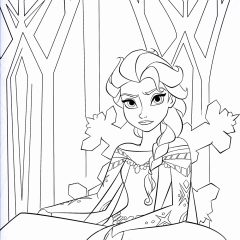 Pagine Frozen da Colorare per bambini