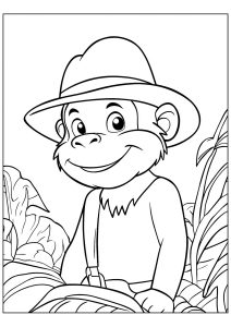 Disegni da colorare gratuiti per bambini di georges-il-piccolo-curioso (Pagina Georges il Piccolo Curioso da Colorare)