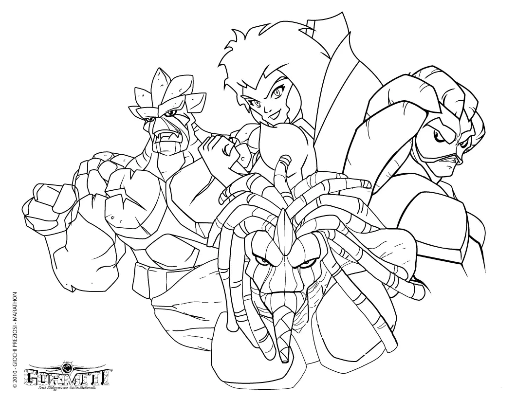 Disegni da colorare di Gormiti stampabili per bambini