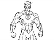 Pagine Green Lantern da Colorare per bambini