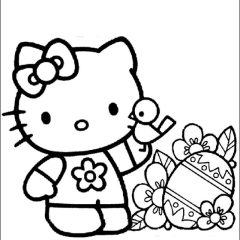 Pagine Hello Kitty da Colorare per bambini