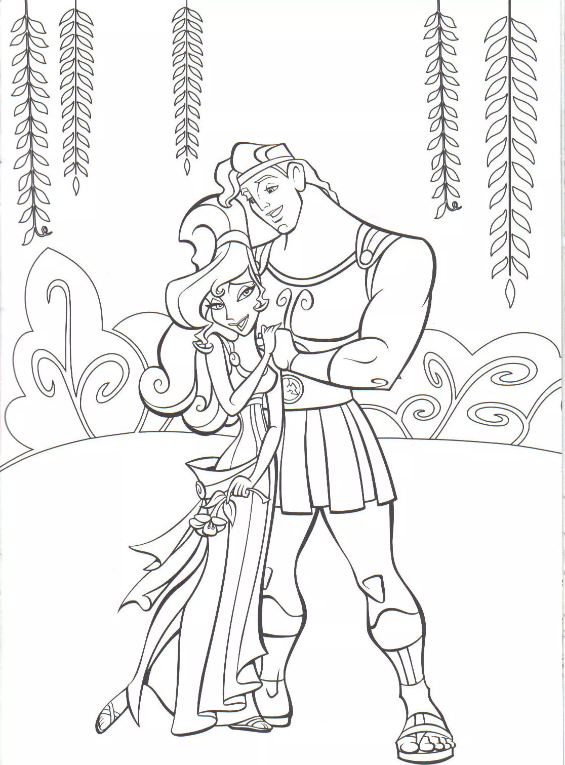 Colora gratuitamente l'immagine di Ercole. (Pagina Hercules da Colorare per bambini)