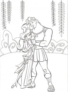 Disegno di Ercole da stampare per bambini (Pagina Hercules da Colorare)
