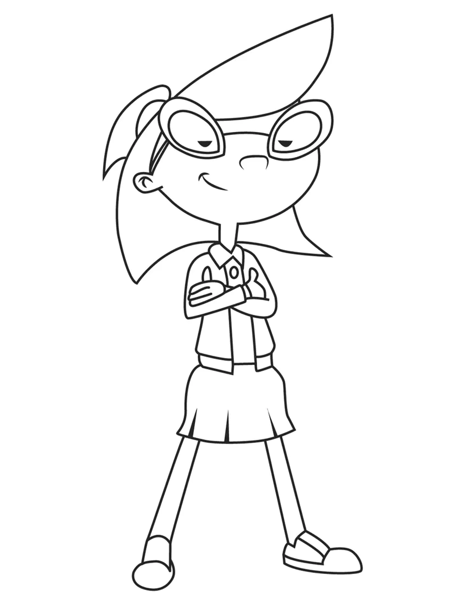 Phoebe (Pagina Hey Arnold da Colorare per bambini)