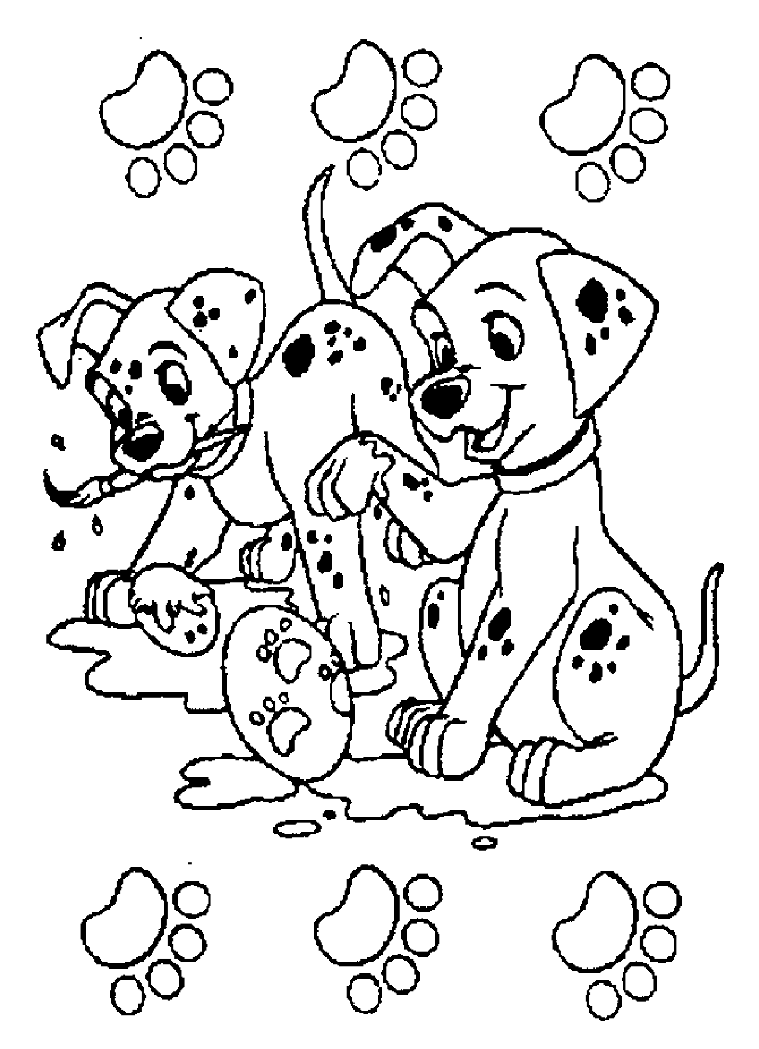 Immagine da I 101 Dalmati da scaricare e colorare. (I 101 Dalmatians)