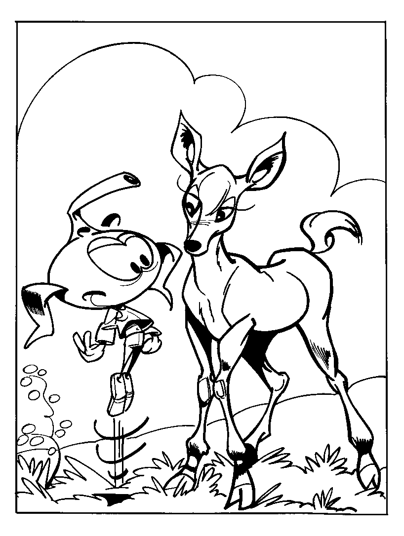 Colora gratuitamente i Snorky. (Pagina I Puffi da Colorare per bambini)
