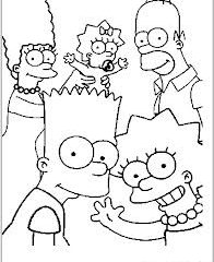 Pagine I Simpson da Colorare per bambini