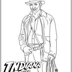 Pagine Indiana Jones da Colorare per bambini